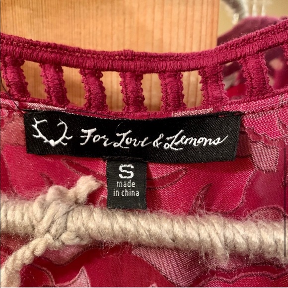 For Love and Lemons FL&L Barcelona Lace Mini Dress Sz S - Picture 7 of 8